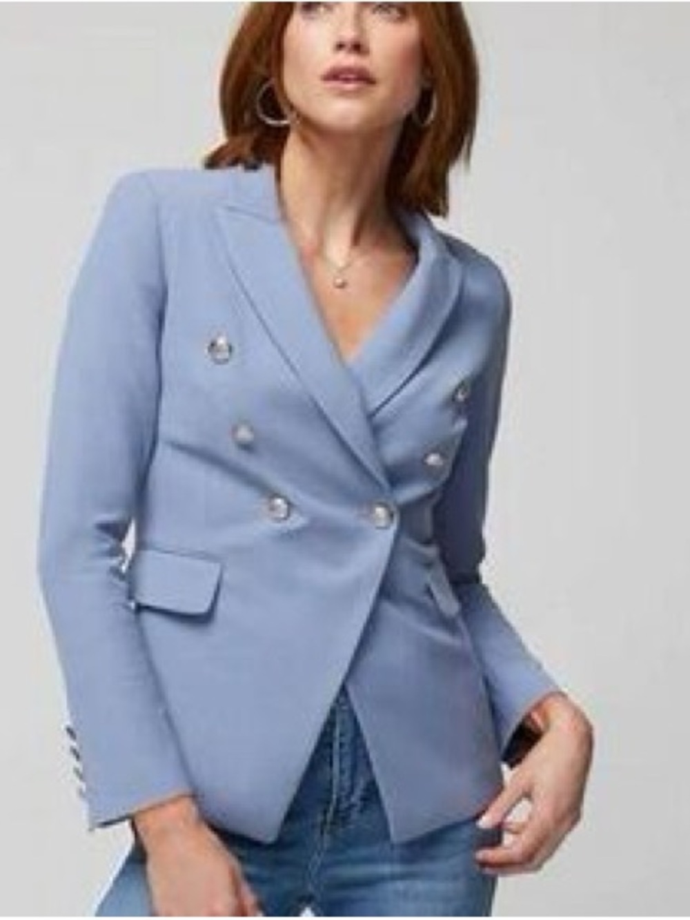 WHBM Studio Blazer  Denim Blue size 2